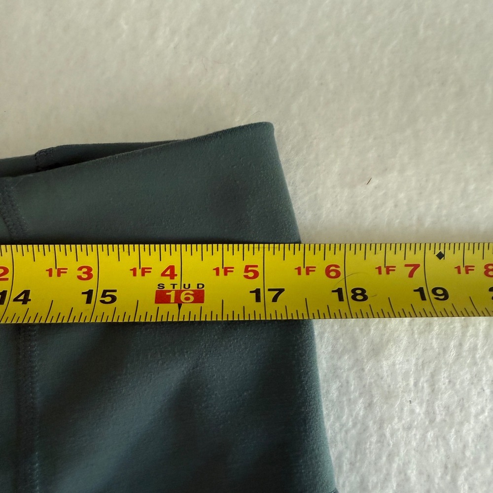 Fabletics PureLuxe Leggings Womens L Teal High Waisted Pockets 7/8 Cropped - Picture 2 of 7
